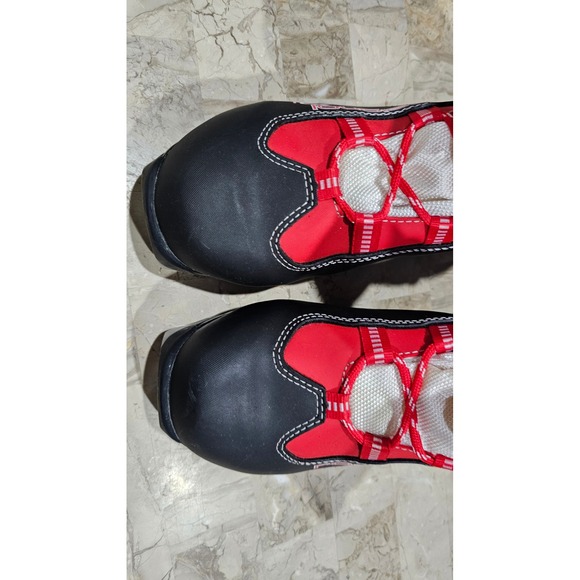 Rossignol X1 JR Cross Country Ski Boots Size 39 Red Black Lace Up - Picture 7 of 10